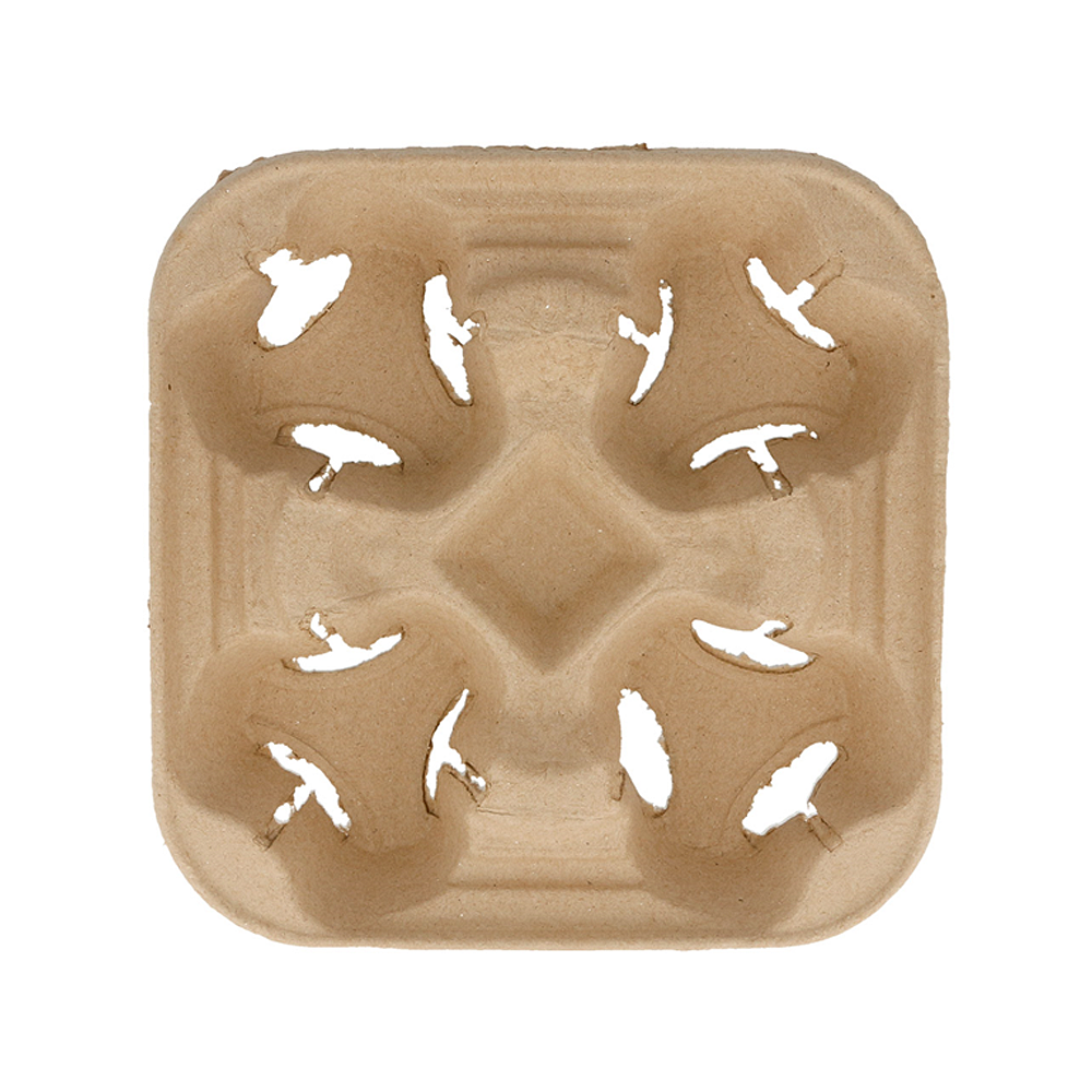 BANDEJA PORTA-COPAS CARTÓN 4 COPAS 22x22CM - Image 2