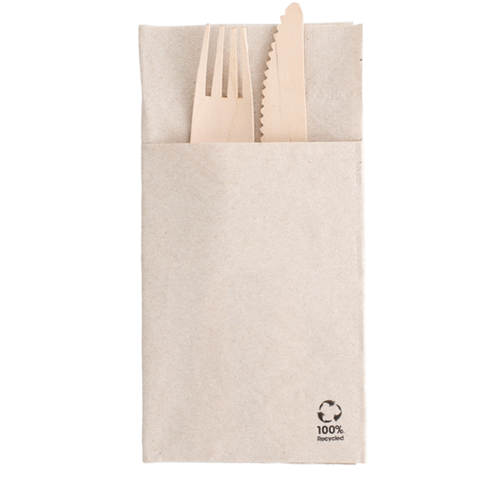 Pajitas TISSUE RECICLADO ECOLABEL CANGURU 2 FOLHAS 40X40CM (ABERTO) - Image 2