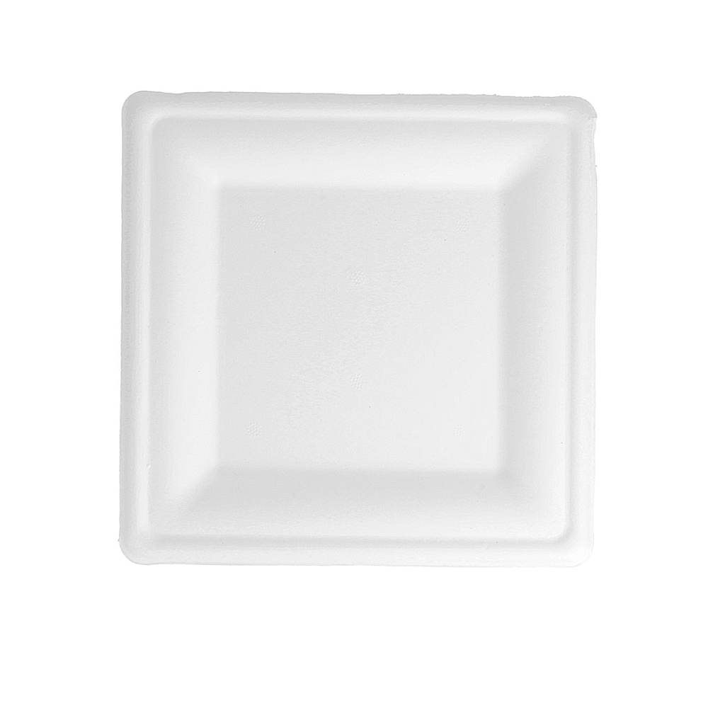 PLATO BAGAZO BLANCO CUADRADO 20CM - Image 5