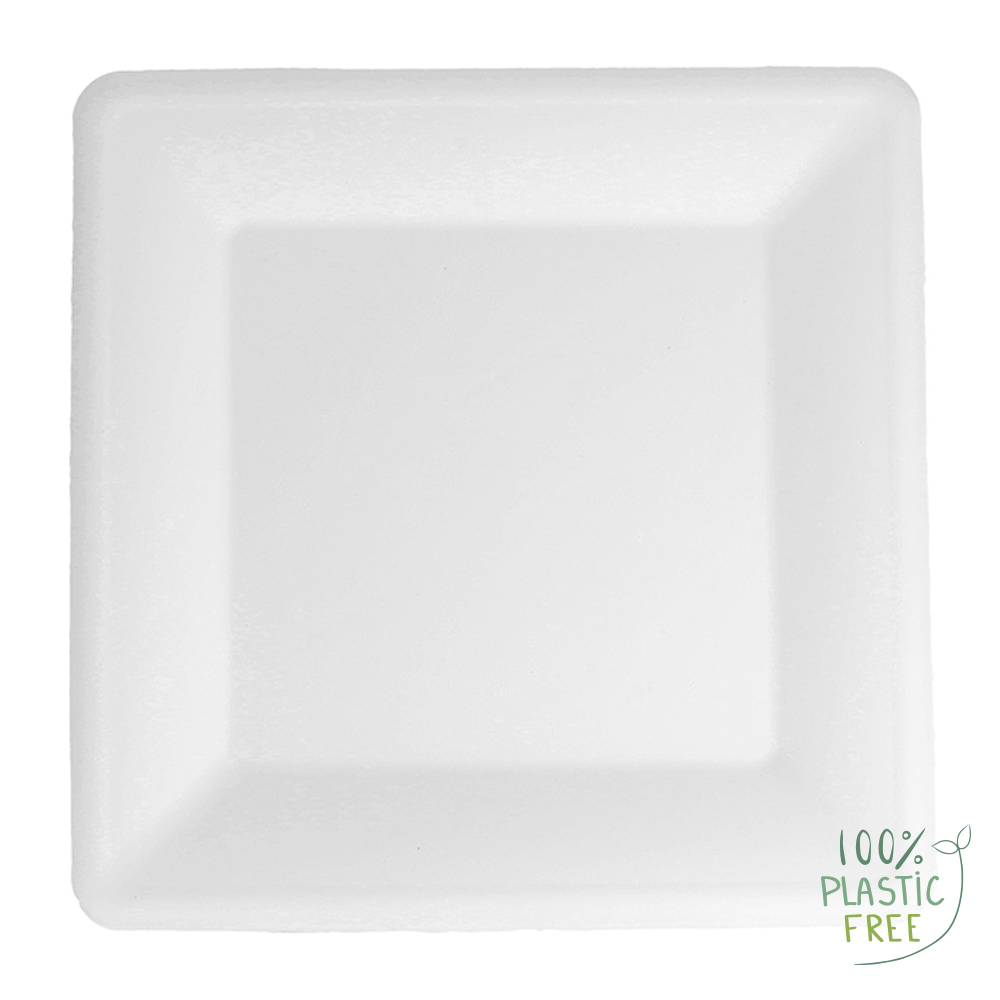 PLATO DE BAGAZO BLANCO CUADRADO 26CM - Image 3