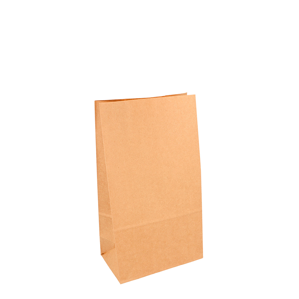BOLSA DE PAPEL KRAFT SIN ASAS 24x14x8CM