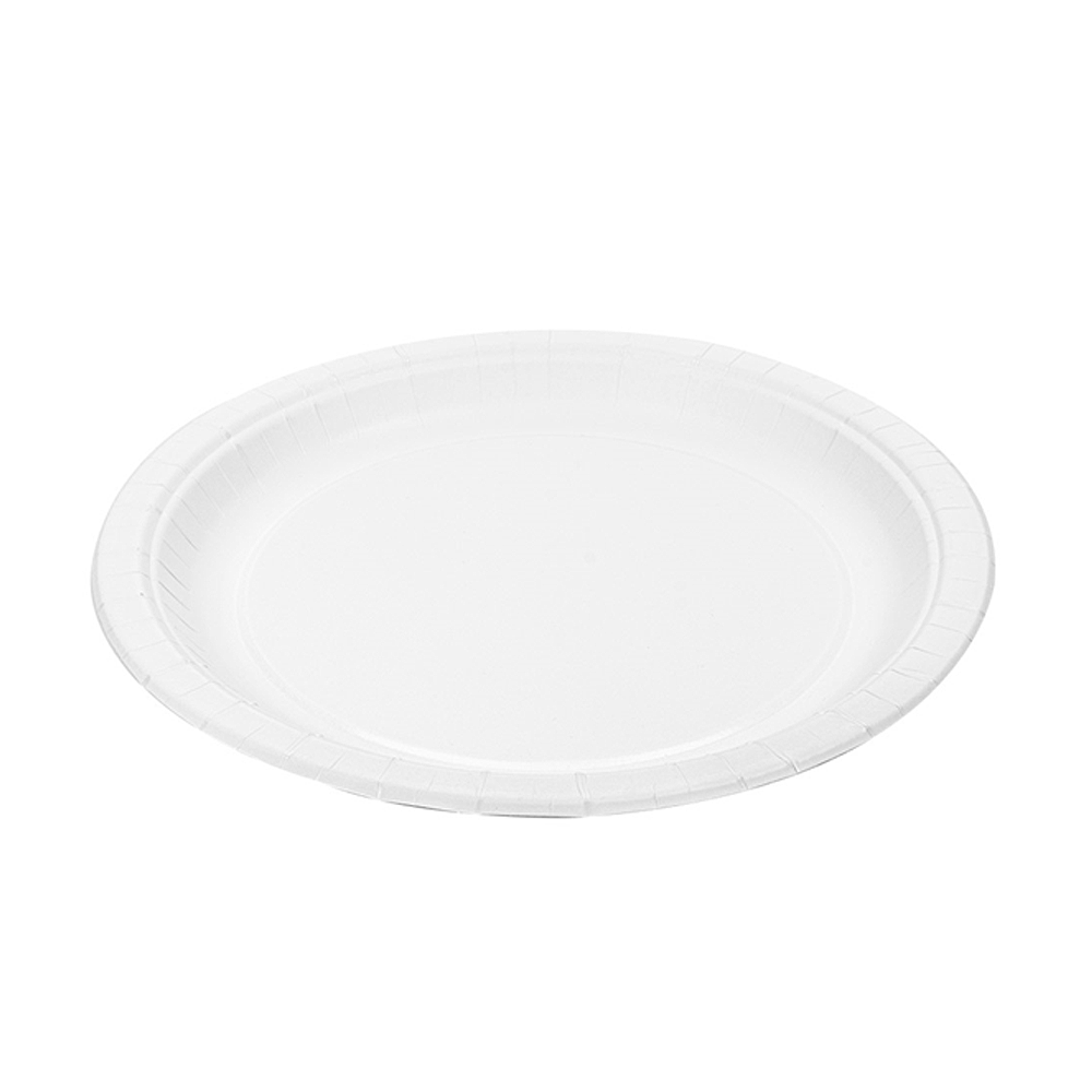 PLATO BLANCO DE PAPEL (CARTÓN) 23CM - Image 4