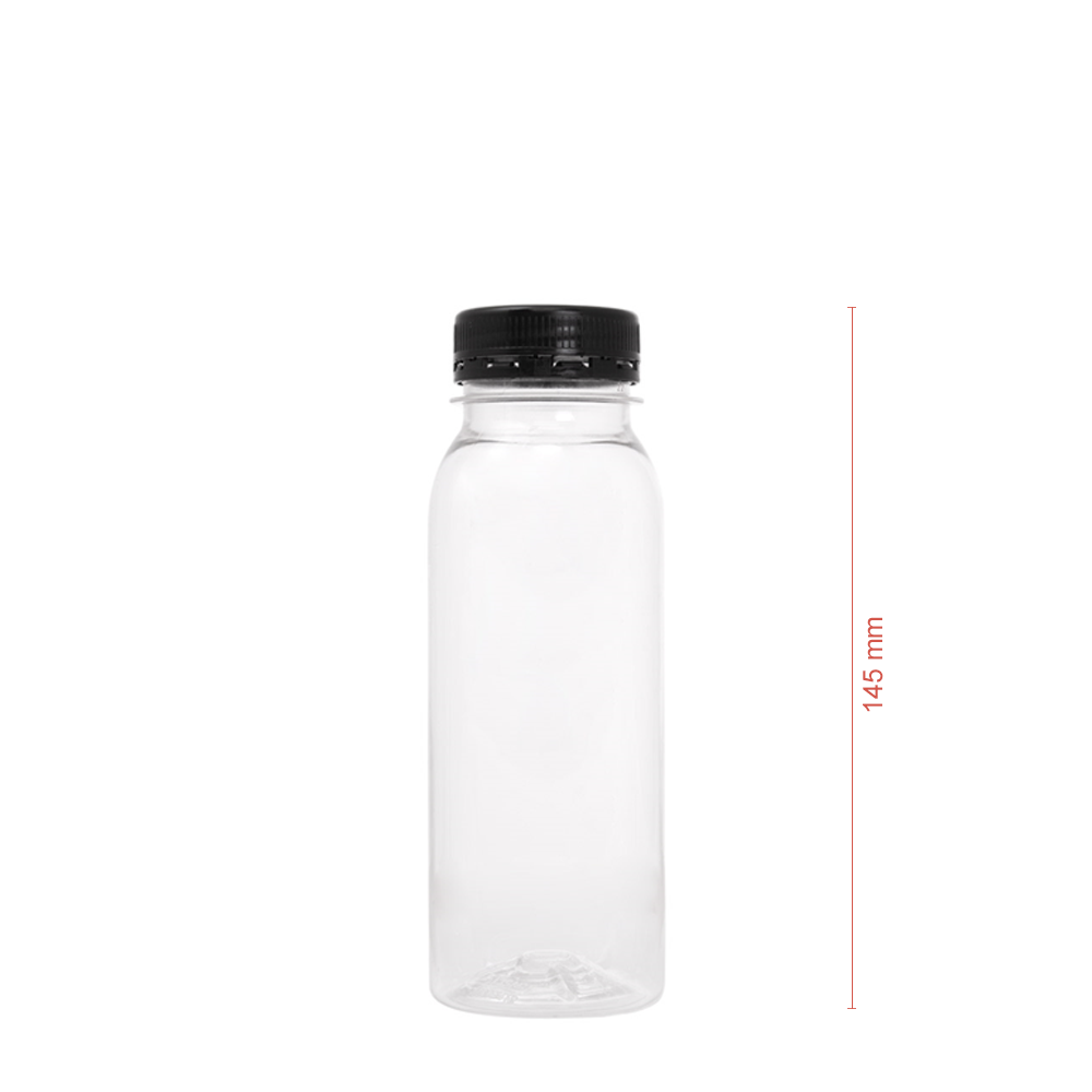 MINI BOTELLA DE PET CON TAPA NEGRA 25CL (250ML) - Image 2
