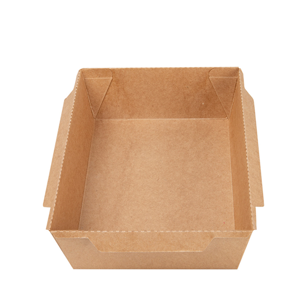 CAJA EN KRAFT TAKEAWAY CON TAPA EN PET 19,8x13,8x5CM / 1,2L (1200ML) - Image 3
