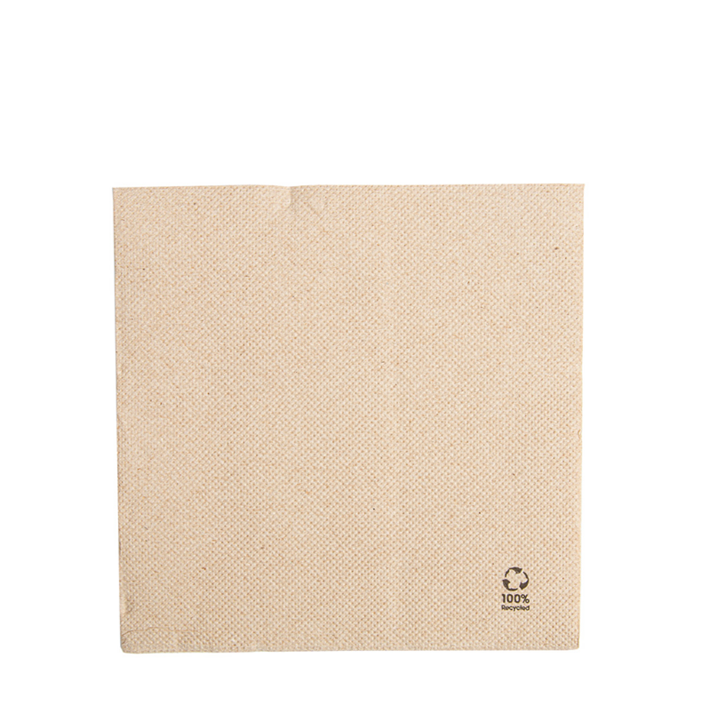 Guardanapo tissue reciclado natural 30x30 cm – ecológico e compostável