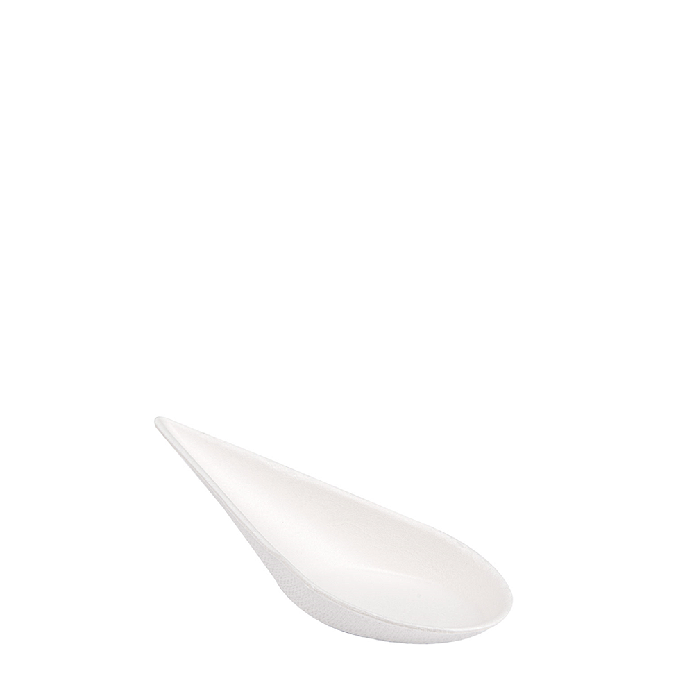 CUCHARA RECIPIENTE EN BAGAZO BLANCO 10,5x3,6x2,7CM