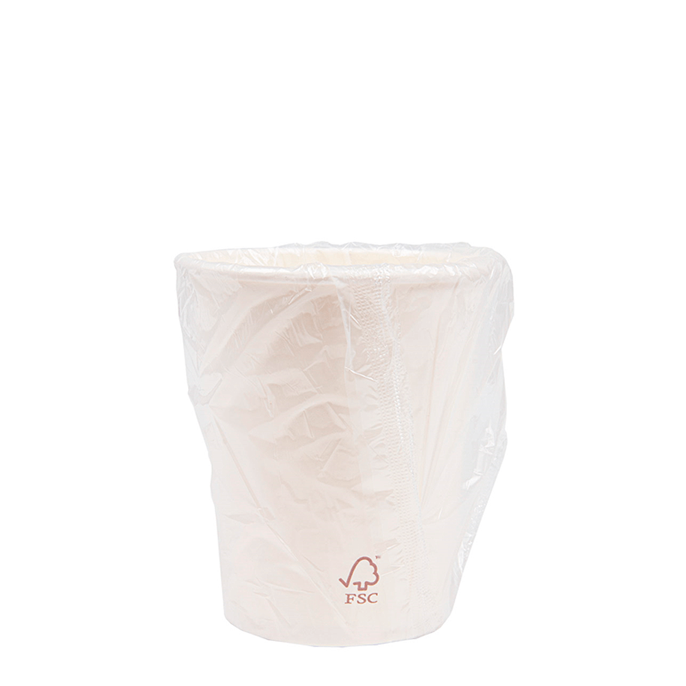 VASO DE PAPEL (CARTÓN) BLANCO EMBALADO INDIVIDUALMENTE 36CL (360ML)