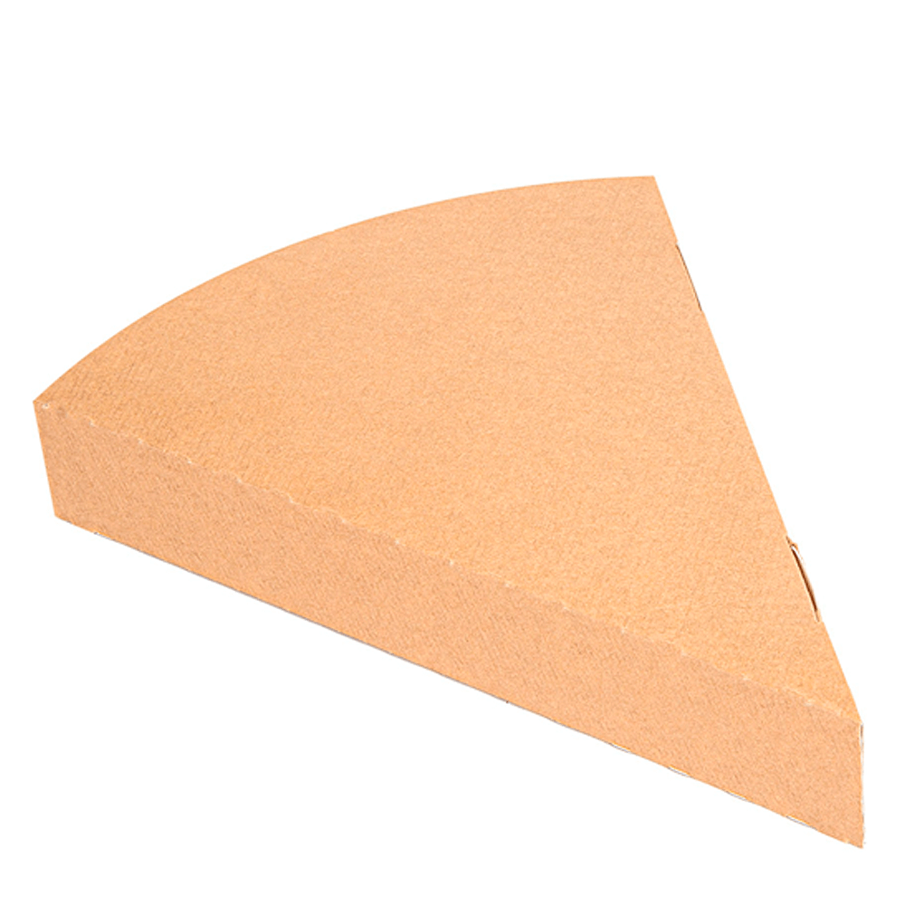 EMBALAJE PARA PIZZA TRIANGULAR EN CARTÓN ONDULADO NANO-MICRO 23x18CM