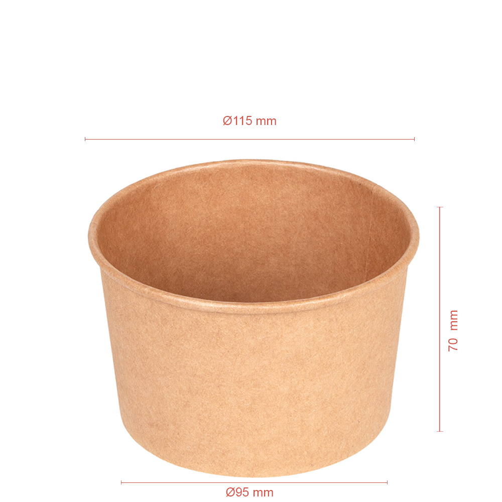 TAZA SOPA EN PAPEL KRAFT 50CL (500ML/16OZ) - Image 2