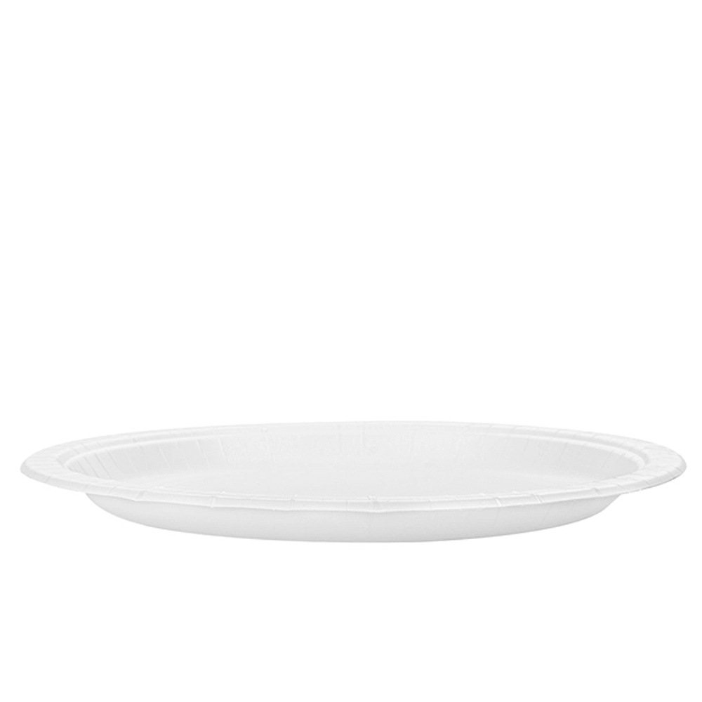 PLATO DE PAPEL (CARTÓN) BLANCO REDONDO 23CM - Image 3