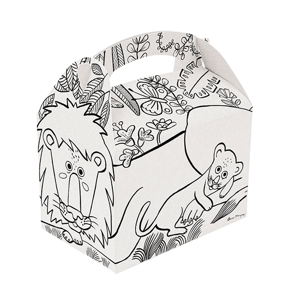 CAJA CARTULINA BLANCA PARA MENÚ INFANTIL 15,5X10,5X17,5CM