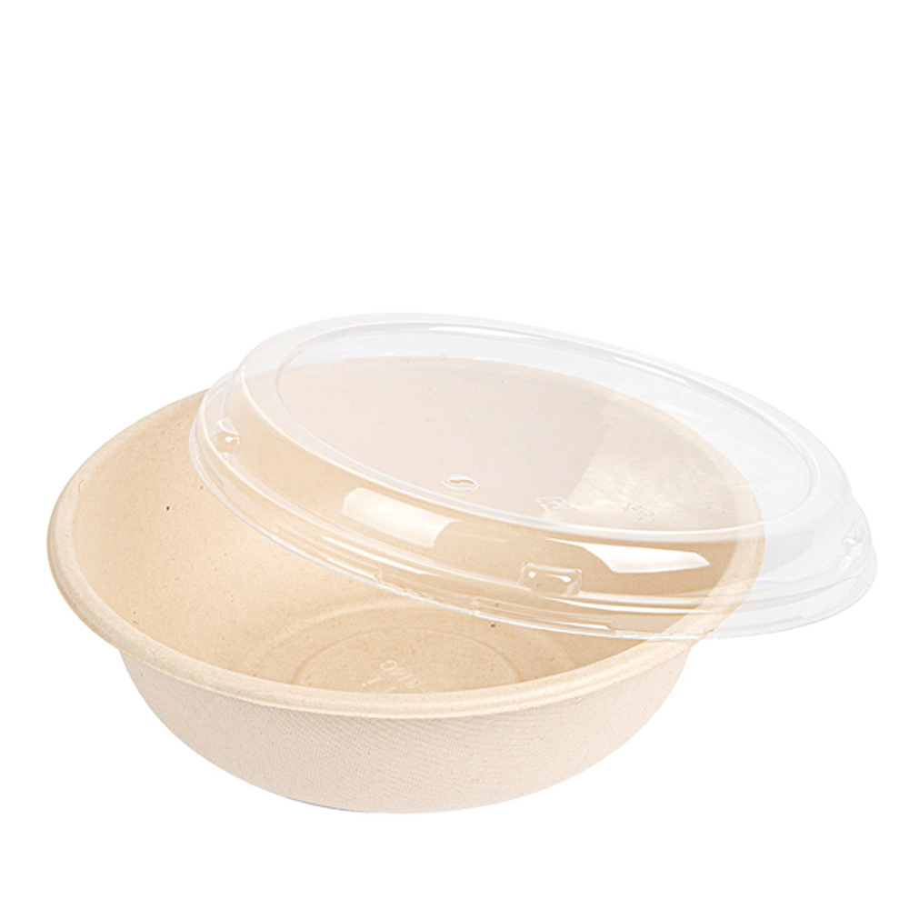 TAZA/ENSALADERA EN BAGAZO CON TAPA 95CL (950ML) - NATURAL - Image 3