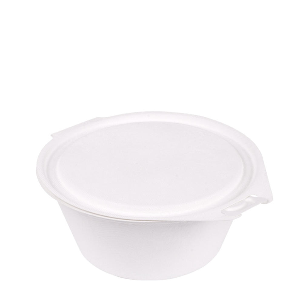RECIPIENTE DE BAGAZO BLANCO 60CL (600ML) CON TAPA INTEGRADA - Image 2
