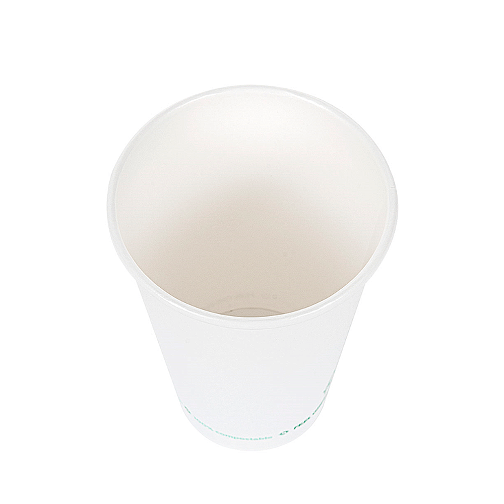 VASO DE PAPEL (CARTÓN) BEBIDAS CALIENTES Y FRÍAS 1 PARED SIN PLÁSTICO BLANCO 66CL (660ML) - Image 4