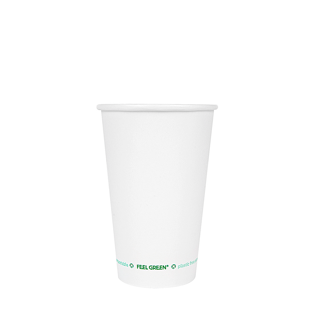 VASO DE PAPEL (CARTÓN) BEBIDAS CALIENTES Y FRÍAS 1 PARED SIN PLÁSTICO BLANCO 66CL (660ML) - Image 3