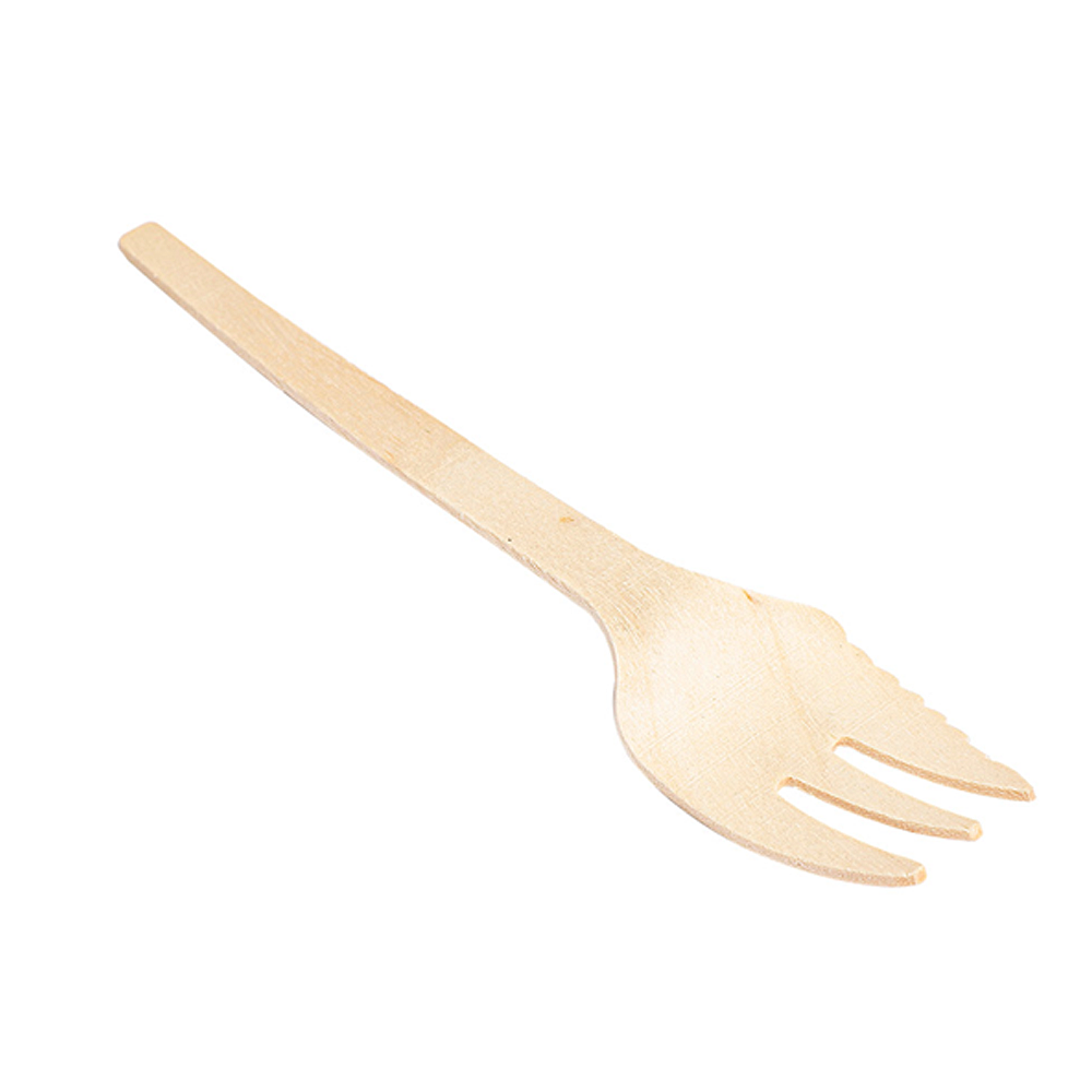 CUCHILLO Y TENEDOR 2 EN 1 EN MADERA 13,7CM - Image 2