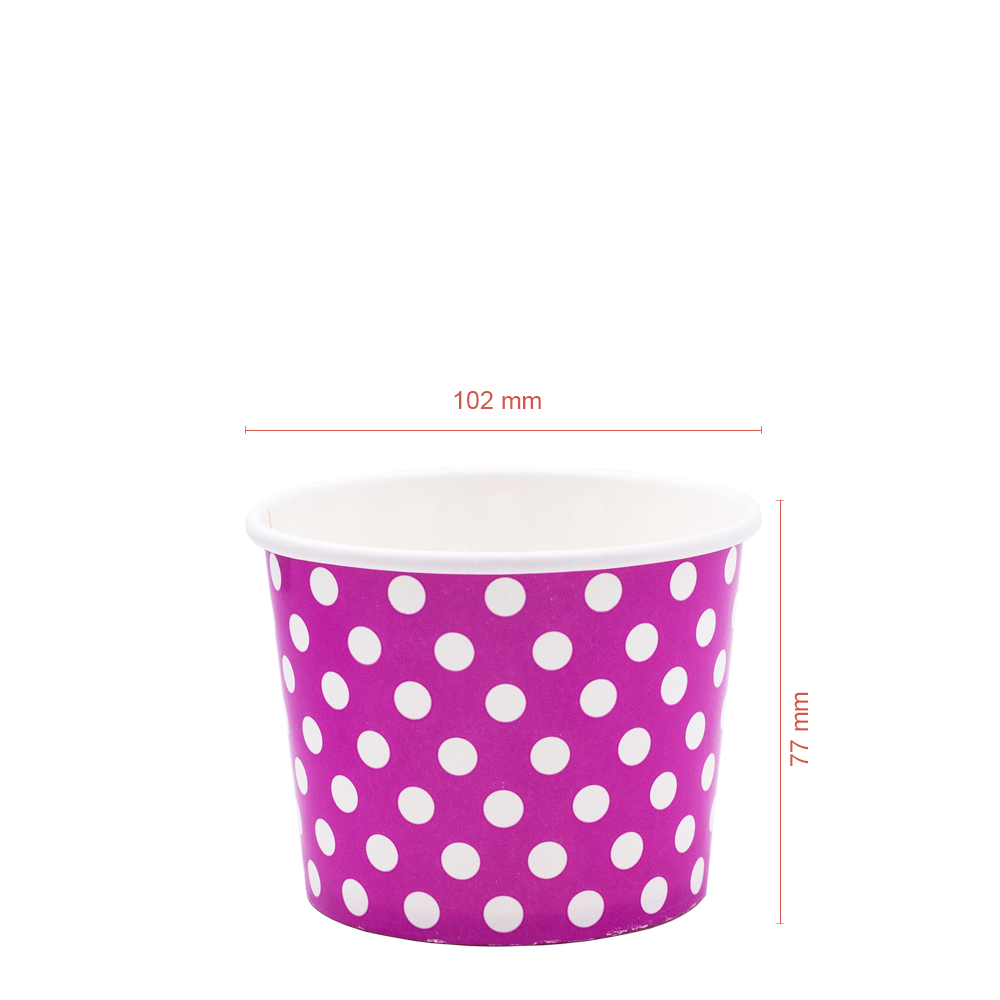 VASO FRÍO DE PAPEL (CARTÓN) ROSA 36CL (360ML/12OZ) - Image 2