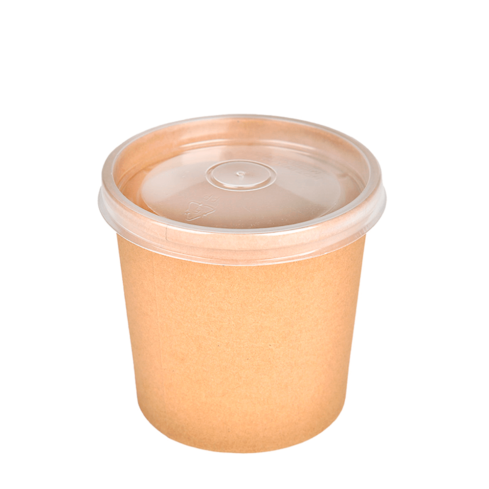 RECIPIENTE KRAFT 78CL (780ML) CON TAPA PP