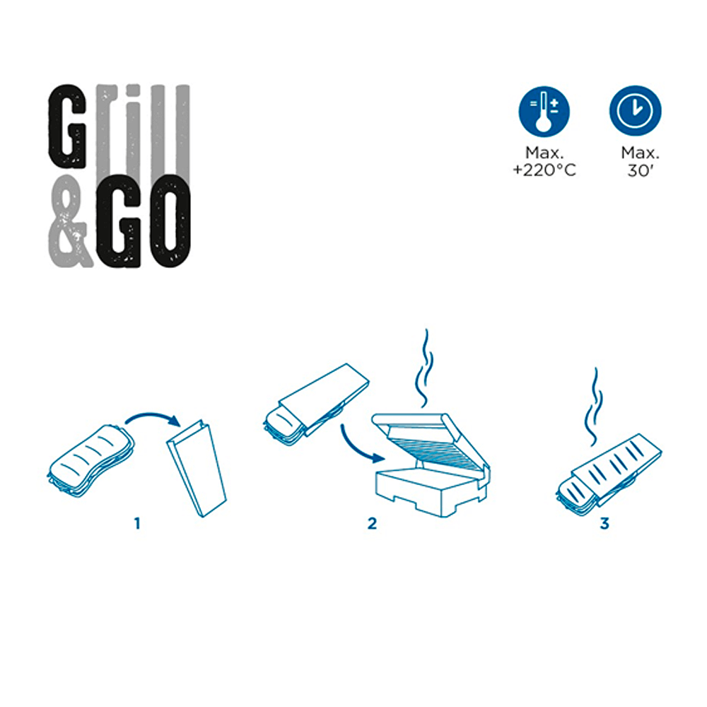 SACO ANTI-GORDURA EN KRAFT `GRILL&GO´ 14x20CM - Image 2