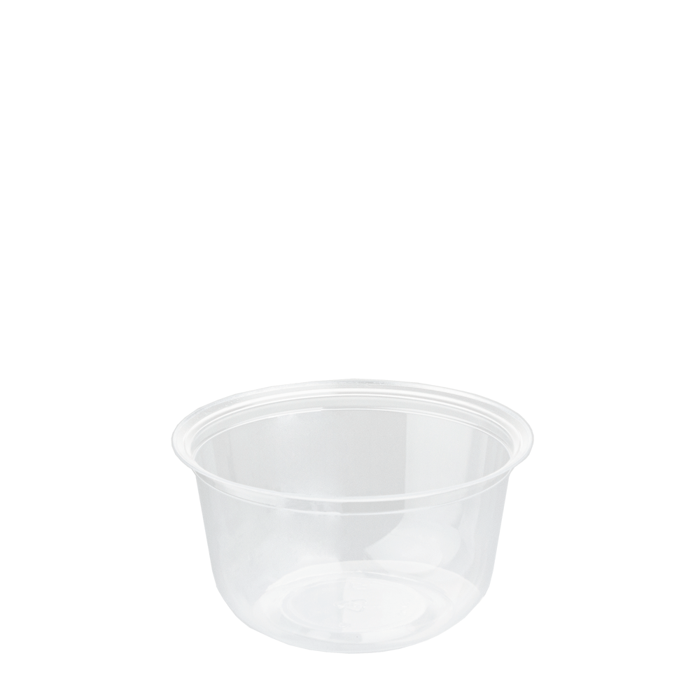 TAZA (VASO) EN PS CON TAPA PET MEDIANA SIN AGUJERO 23CL (230ML) PARA POSTRES - Image 2