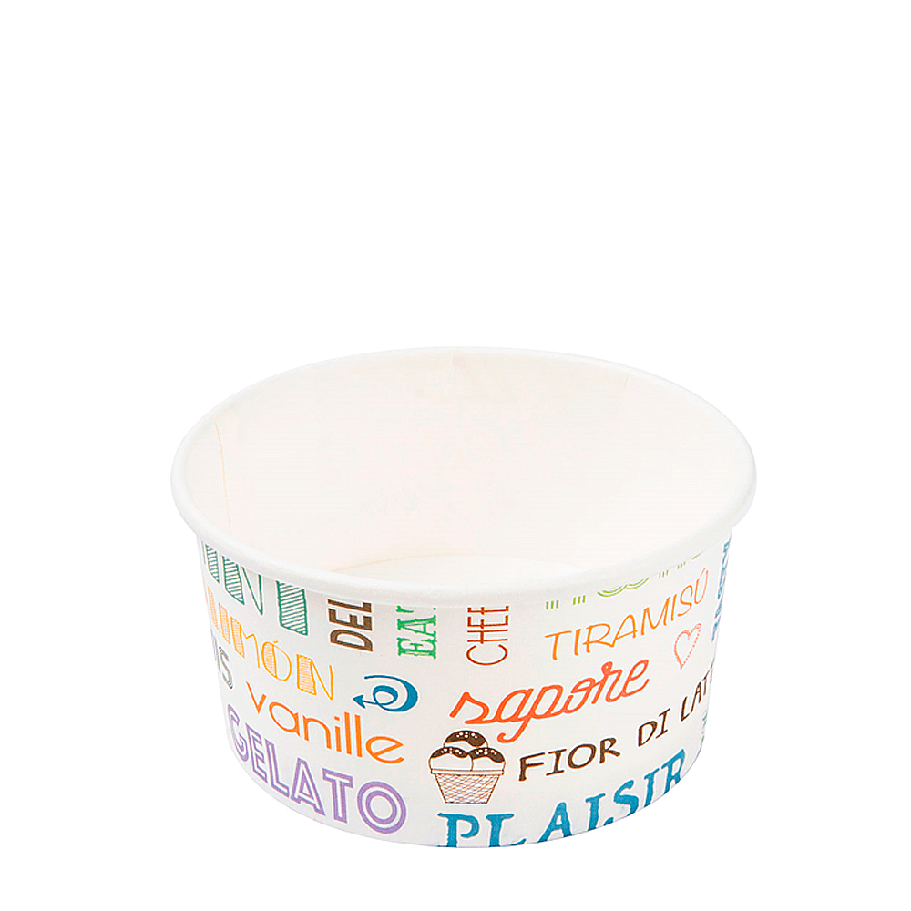 TAZA PARA HELADO EN PAPEL (CARTÓN) PAROLE CON TAPA 18CL (180ML) - Image 4