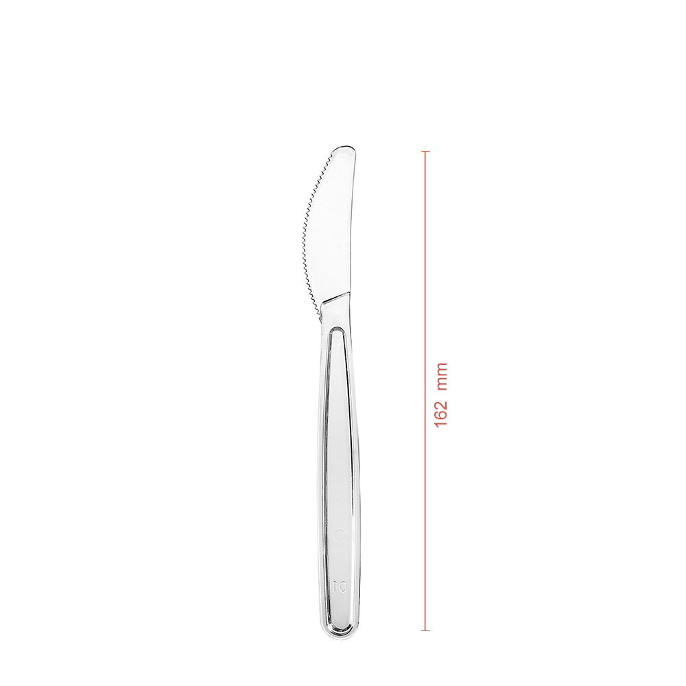 CUCHILLO EN PS PLUS TRANSPARENTE (ENVASE INDIVIDUAL) - Image 2