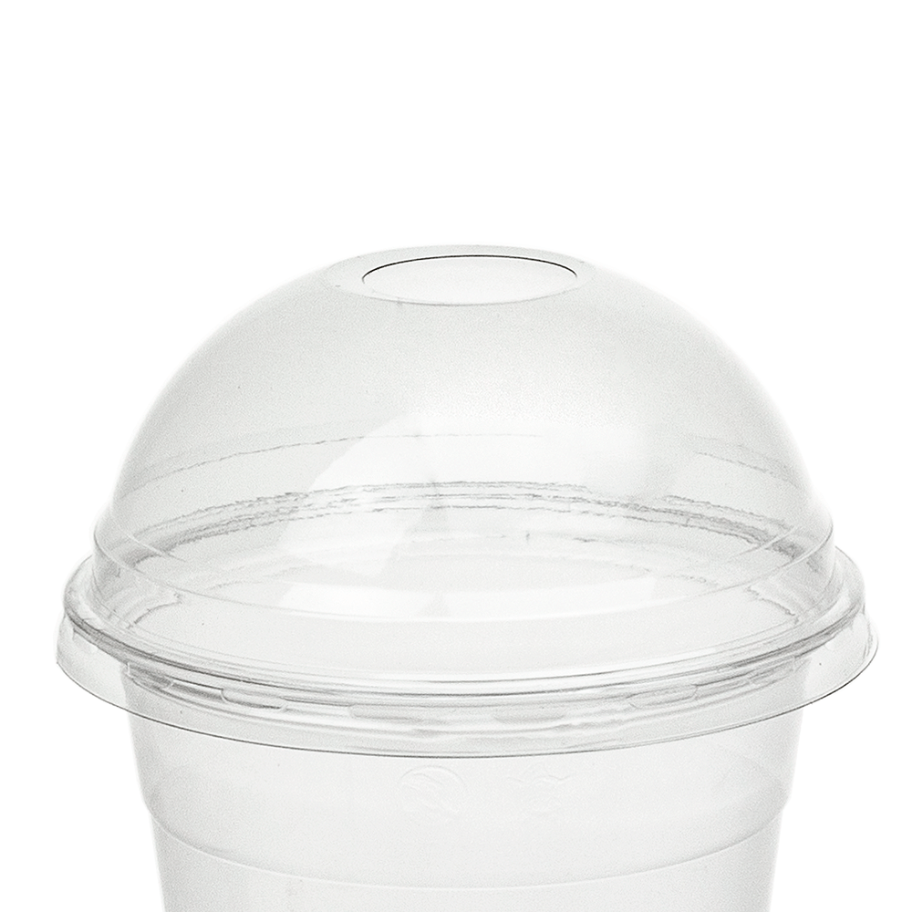 TAPA ALTA CON AGUJERO EN PET Ø95MM PARA VASO 8OZ/10OZ/12OZ/14OZ/16OZ - Image 2