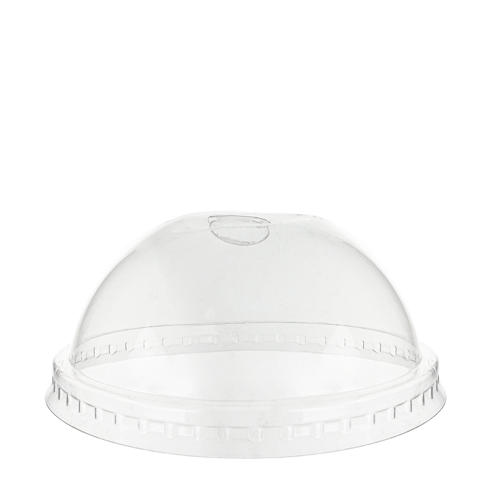 TAPA EN PET CÚPULA CON AGUJERO PARA VASO DE PAPEL Ø80MM BEBIDA FRÍA - Image 3