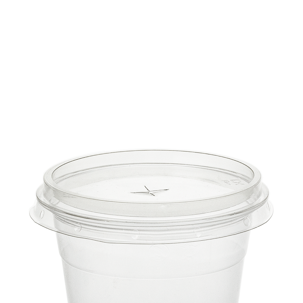 TAPA PLANA CON AGUJERO EN PET Ø95MM PARA VASO 8OZ/10OZ/12OZ/14OZ/16OZ - Image 2
