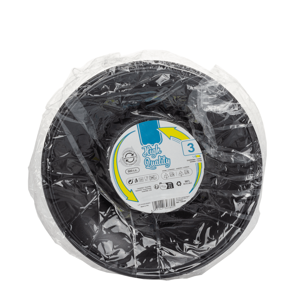 TIGELA DE SOPA REUTILIZÁVEL EM PS PRETO 50CL-B730380-web3