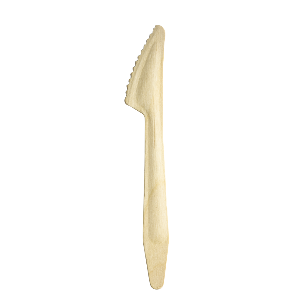 CUCHILLO DE MADERA 16,5CM (ENVASE INDIVIDUAL PAPEL) - Image 2