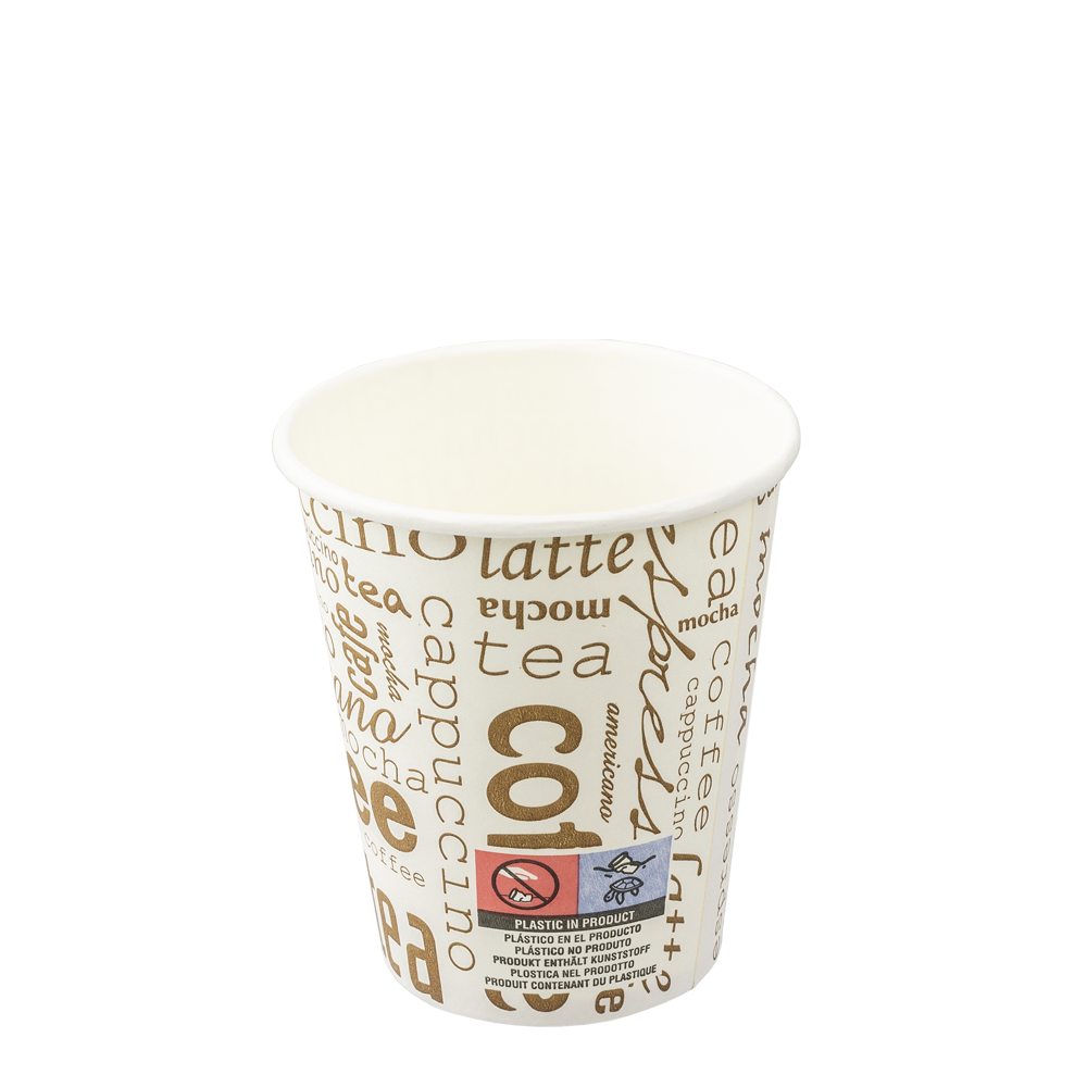 VASO DE PAPEL (CARTÓN) CAPUCCINO CON DIRECTIVA UE 24 CL (240ML/8OZ) - Image 2
