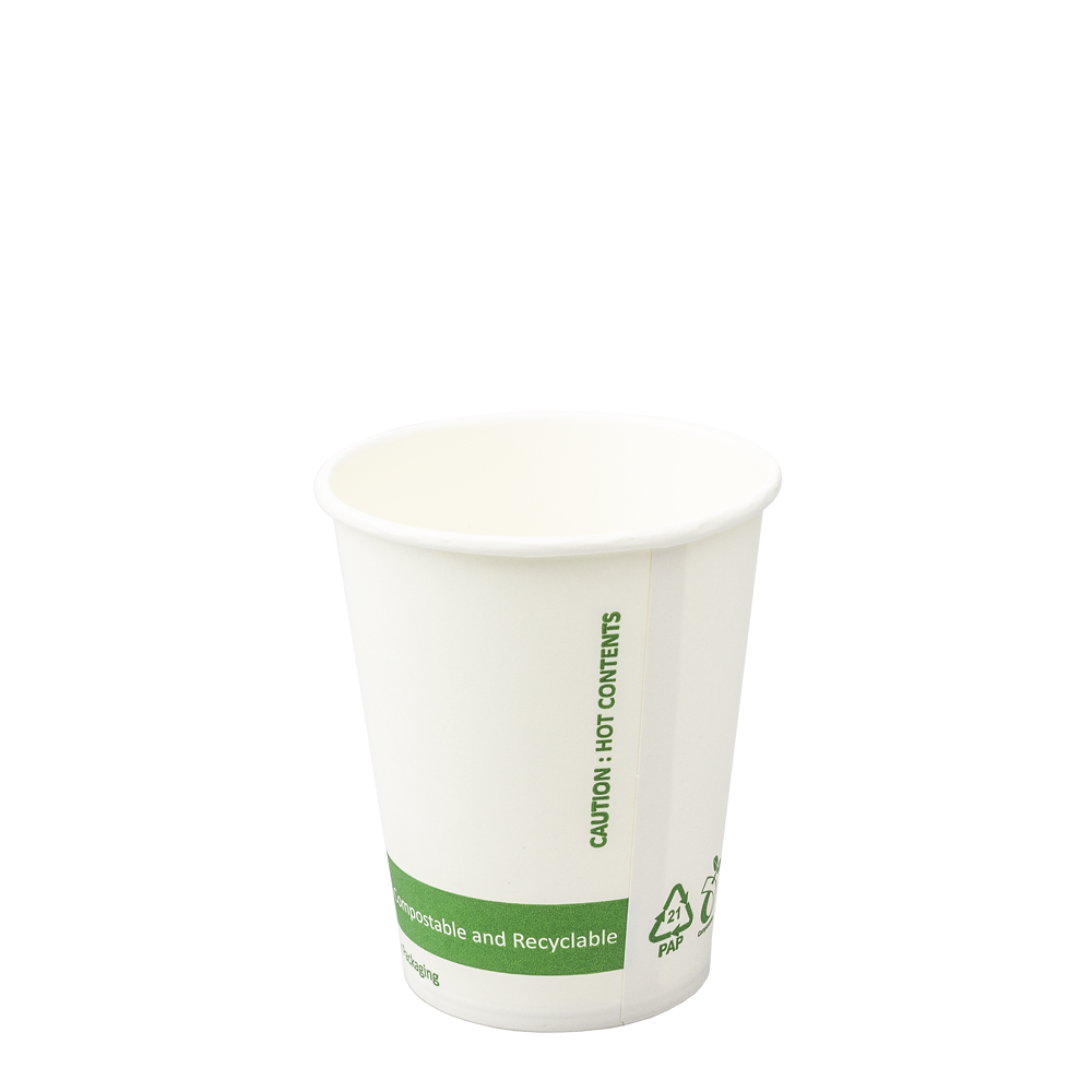 VASO DE PAPEL (CARTÓN) 100% BIO BLANCO 24CL (240ML/8OZ) - Image 5