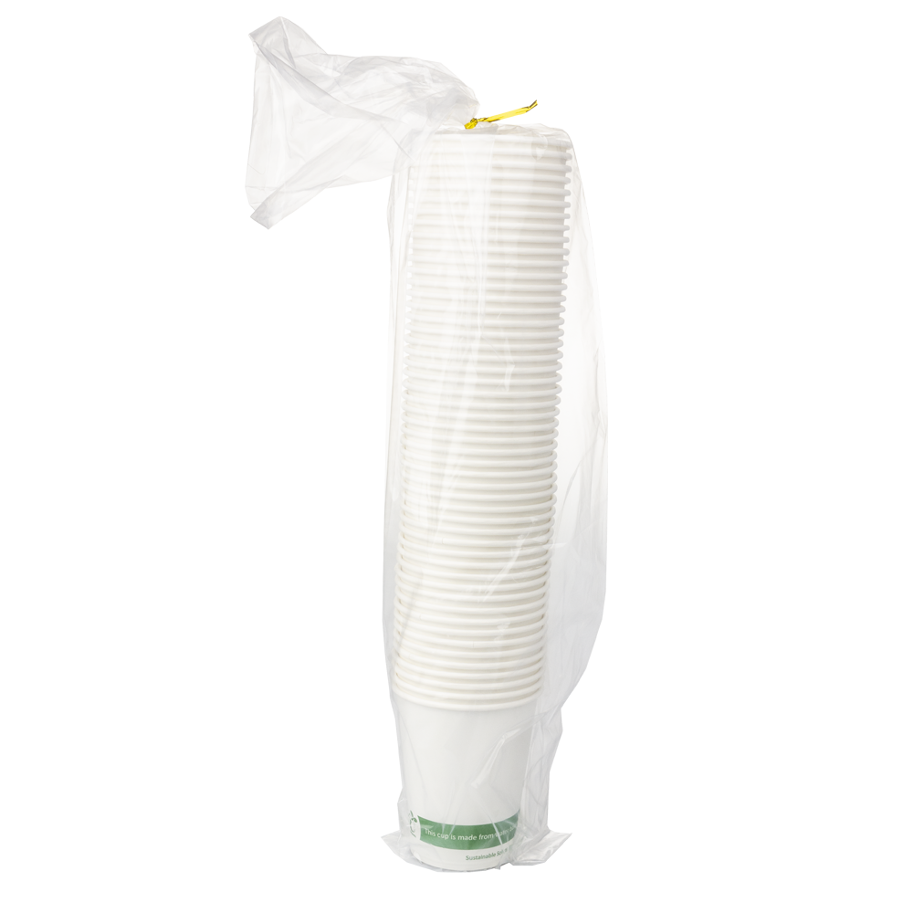 VASO DE PAPEL (CARTÓN) 100% BIO BLANCO 24CL (240ML/8OZ) - Image 7