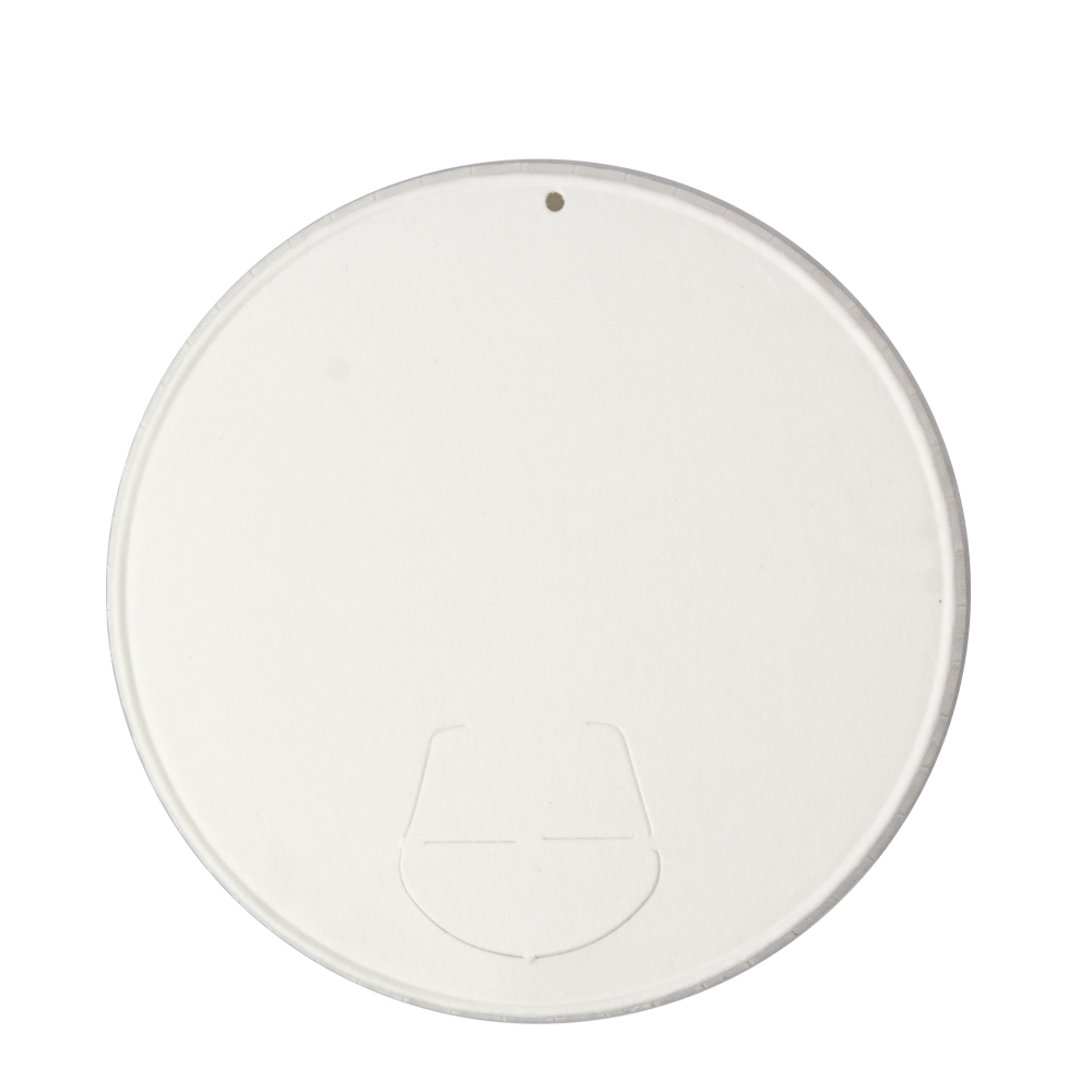 TAPA DE PAPEL BLANCA CON AGUJERO 80MM PARA VASOS 8OZ Y 12OZ - Image 4