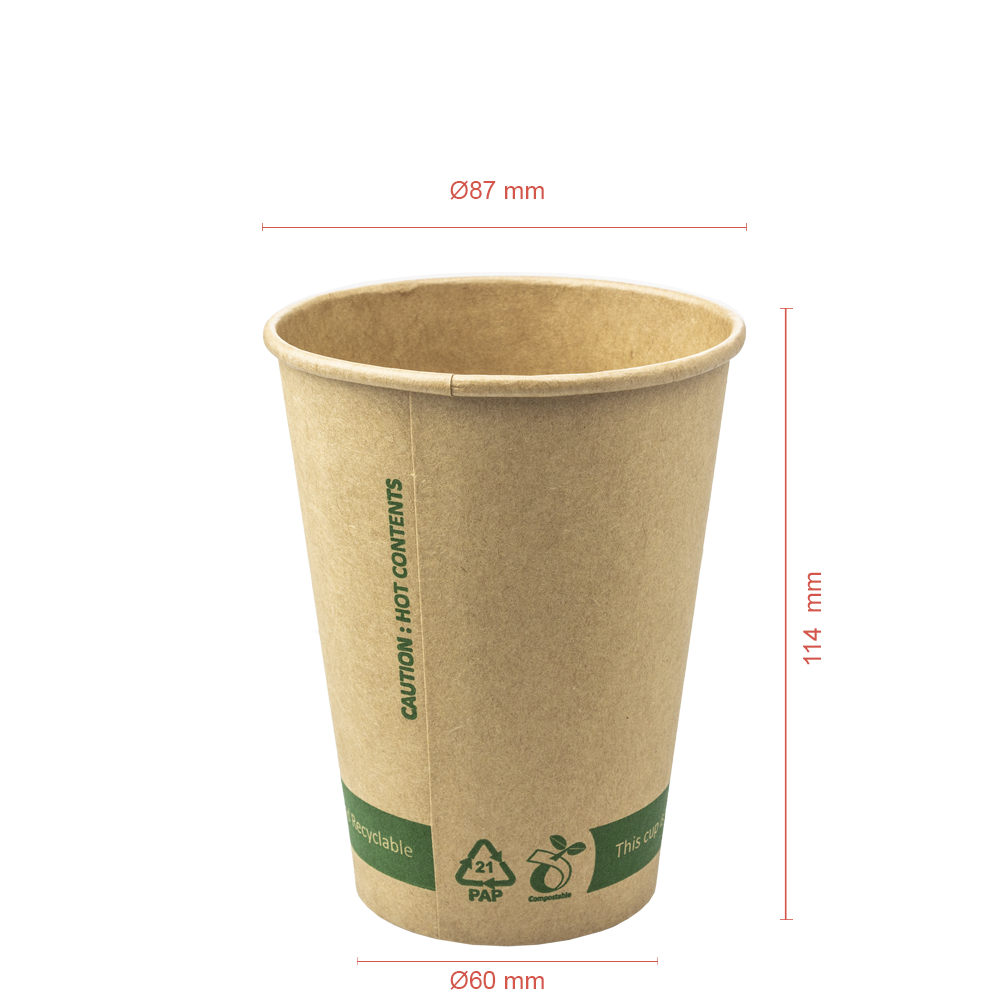 VASO DE PAPEL (CARTÓN) 100% KRAFT 35CL (350ML/12OZ) - Image 4
