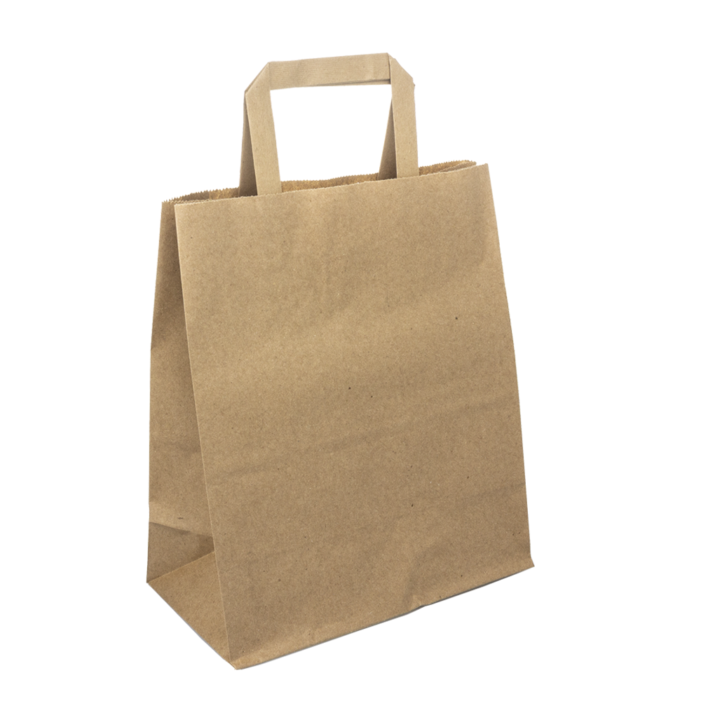 BOLSA KRAFT CON ASA 25x22x11CM